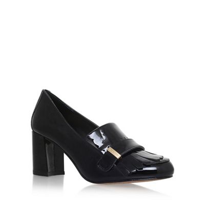 Black 'Triss' high heel loafers